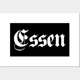 Essen written with gothic font Posters and Art